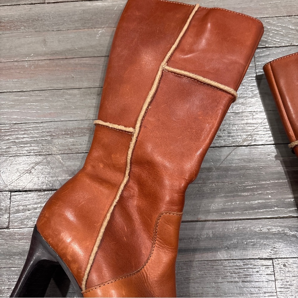 Elegant Brown Heeled Boots for Women - Picture 3 of 6